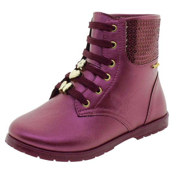 Bota Infantil Feminina Pampili - 141023 VINHO 32
