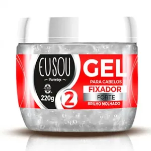 Gel Para Cabelo Eu Sou Parentex N2 Fixador Forte Brilho Molhado 220g