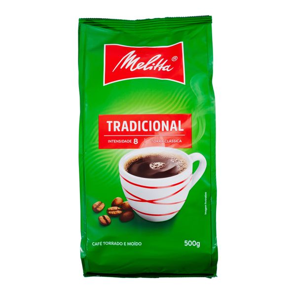 Café Tradicional Torrado e Moído Pouch Melitta 500g