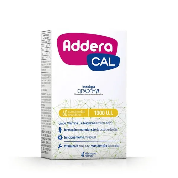 Addera Cal 1.000ui 60 Comprimidos Revestidos