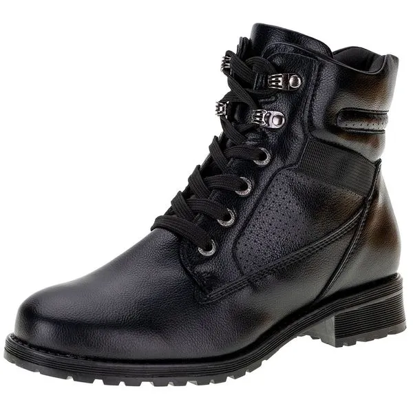 Bota Feminina Coturno Mooncity - 72125 PRETO 39
