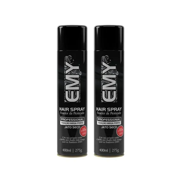 Kit Fixador de Penteado Aspa Mega Forte EMY 400ml (2 unidades)