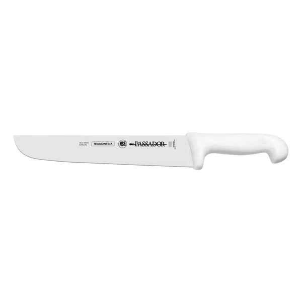 Faca Passador Tramontina Profissional com Lamina em Aço Inox e Cabo em Polipropileno Branco 10"