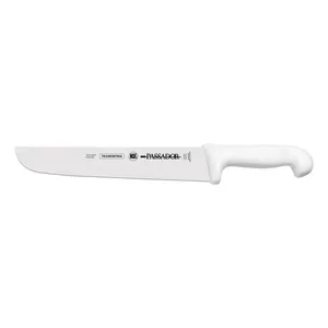 Faca Passador Tramontina Profissional com Lamina em Aço Inox e Cabo em Polipropileno Branco 10"
