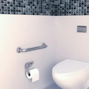 Barra De Segurança Alumínio 450mm Reta Sicmol Barra de segurança reta 45cm alumínio Sicmol