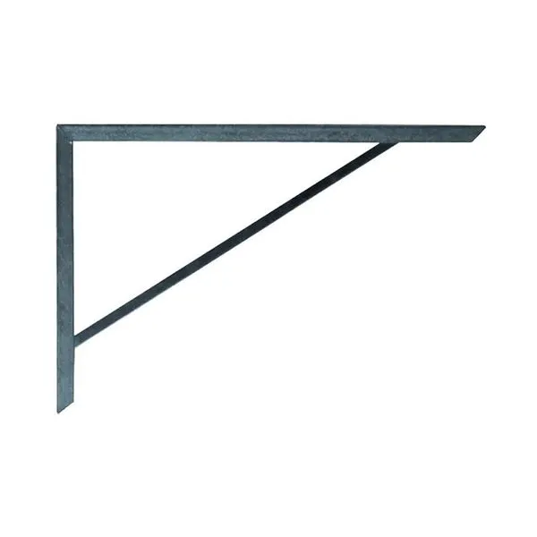 Suporte para Prateleira Tipo Mão Francesa Cantoneira 26x2x33cm para Fixação em Parede Ouro Minas Suporte para Prateleira Mão Francesa Cantoneira 26x2x33cm para Ambientes Diversos Ouro Minas
