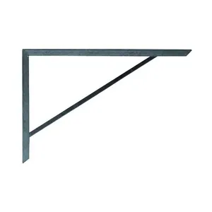 Suporte para Prateleira Tipo Mão Francesa Cantoneira 26x2x33cm para Fixação em Parede Ouro Minas Suporte para Prateleira Mão Francesa Cantoneira 26x2x33cm para Ambientes Diversos Ouro Minas