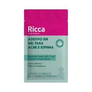 Adesivo em Gel Ricca para Acne e Espinha Adesivo Ricca Em Gel P/Acnes E Espinhas