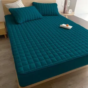 Capa para Colchão Impermeável Matelada Microfibra King 1 Peça Azul Sky Proteção Completa OEM Protetor de Colchão Impermeável Matelado Microfibra King 1 Peça Azul Sky OEM