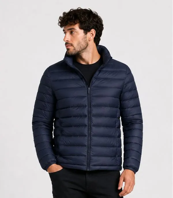 Jaqueta Masculina Puffer Em Poliamida All Free Azul M