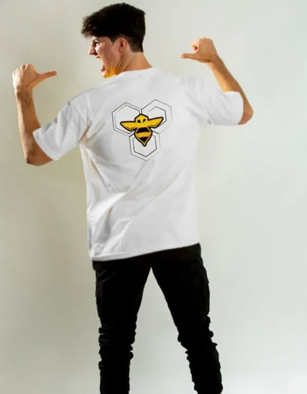 Camiseta Algodão Branca Manga Curta Natan Por Aí Colmeia 12 / Branco