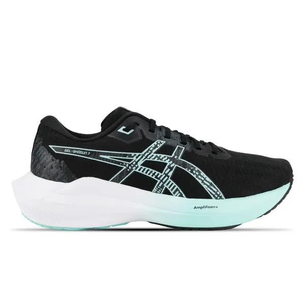 Tênis ASICS GEL-Shogun 7 - Feminino - Preto/Azul - tam: 39.5