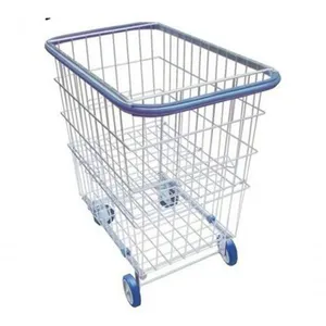 Kit 2 Carrinho 215 Litros com Repartição e 3 Travas com Borracha de Proteção e Cantos Arredondados Higipack Carrinho 215 Litros com Repartição e 3 Travas com Borracha de Proteção Higipack