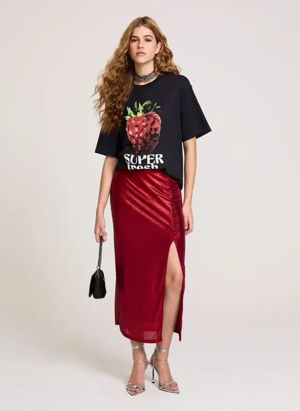 Saia Reta Midi Vance John John Feminina G