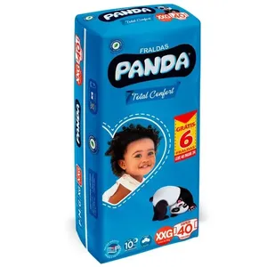 Fralda Descartável Infantil Panda Total Confort Hiper XXG 40 Unidades