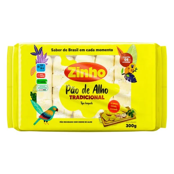 Pão de Alho Zinho Tradicional 300g