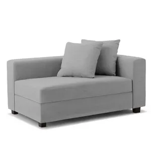 Recamier Divã Aspen 1,40m Linho Cinza - Inova Decorações
