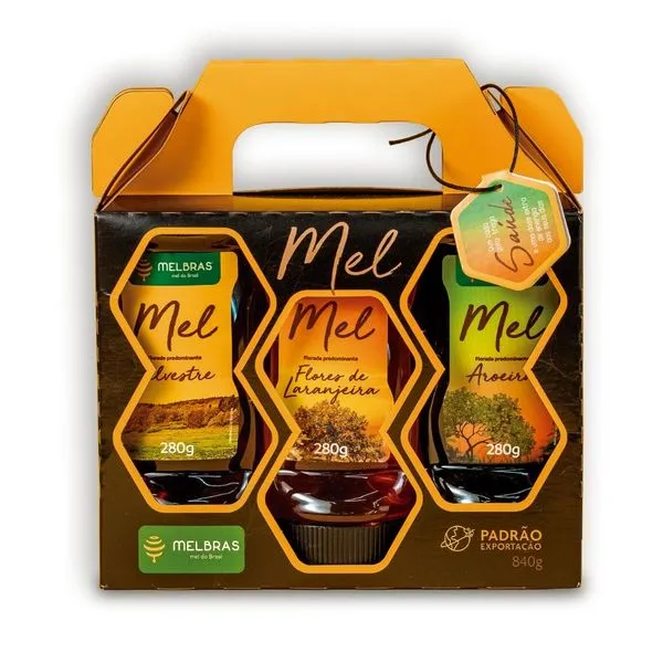 Mel Melbras Floradas Selecionadas 3 x 280 g MELBRAS 3 Unidades