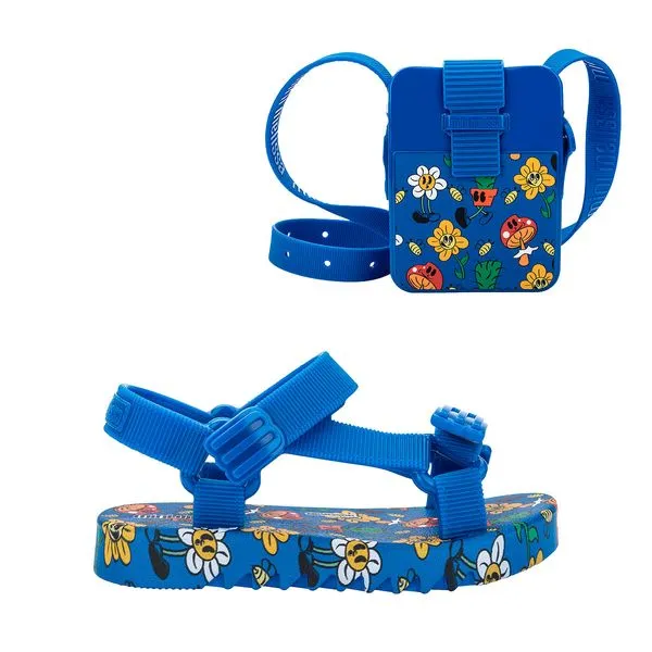 Mini Melissa + Bolsa Playtime Discover Baby Azul Amarelo 38017-22