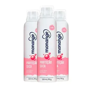 Kit Desodorante Aerosol Monange Proteção Seca 90g - 3 unidades