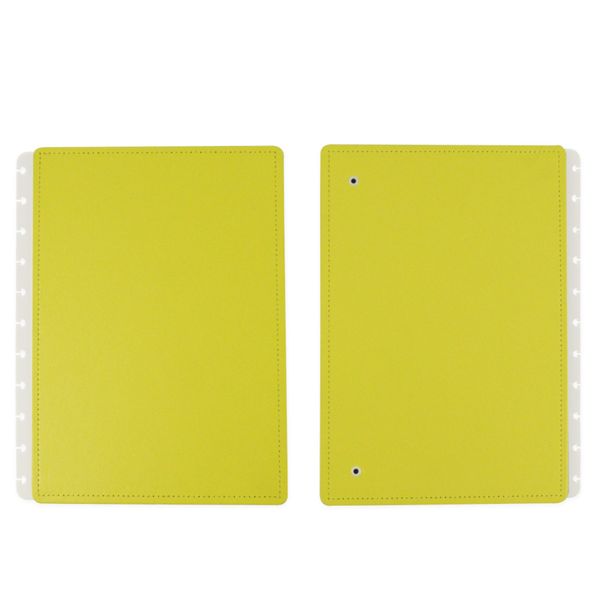 Capa e Contracapa Caderno Inteligente Grande All Amarelo