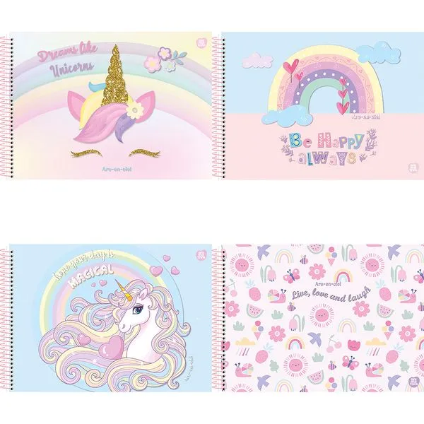 Caderno Cartografia Always Love 60 Folhas Sortido - Animativa