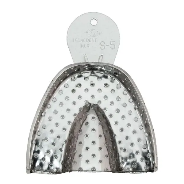 Moldeira Dentada Perfurada em Aço Inox Adulto Tecnodent 5-Superior