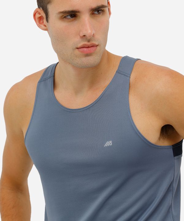 regata masculina esportiva running cinza G