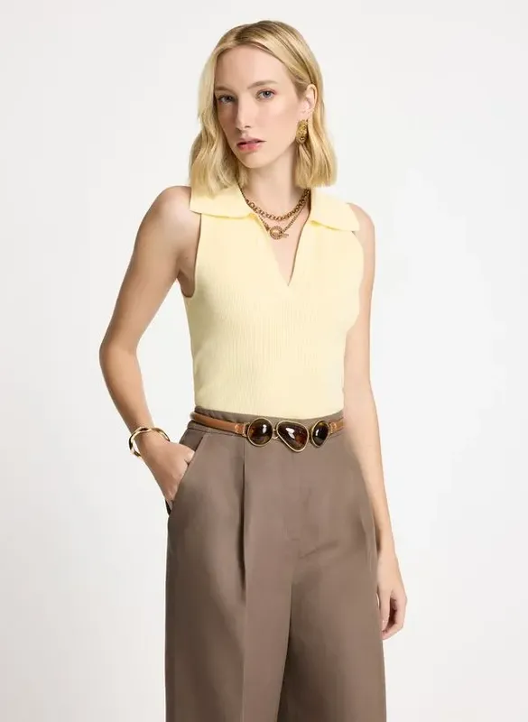 Regata Polo Le Lis Vandinha I Tricot Feminina P