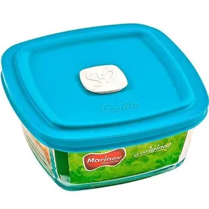 Pote de Vidro Facilita Vap Quadrada com Tampa 500ml SM400072307N - Nadir