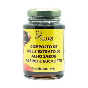 Composto De Mel e Extrato De Alho Agrião e Eucalipto Pharmakos 140g