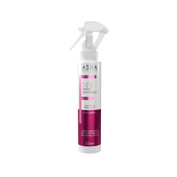SPRAY ASHA NANO NUTRI: Liso, Anti-Frizz, Maciez, Proteção