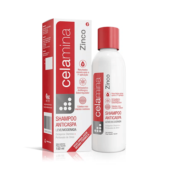 Shampoo Anticaspa Celamina Zinco Glenmark 150ml