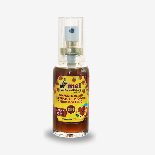 Spray Mel Própolis Morango 35ml Santa Bárbara 1 Frasco