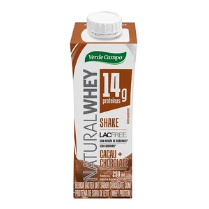 Shake Natural Whey Verde Campo Sabor Chocolate 250ml