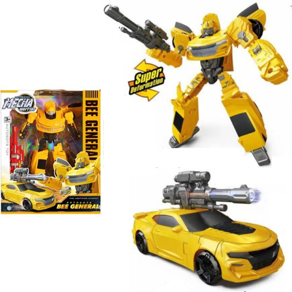 Brinquedo Infantil Robô Transforma Carro com Acessório 28CM