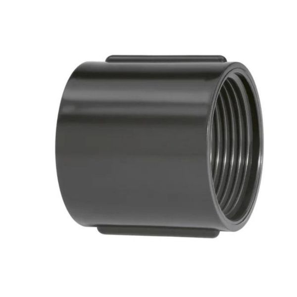 Luva Roscável de PVC Coflex Luva Roscável PVC 1/2" Preto Coflex