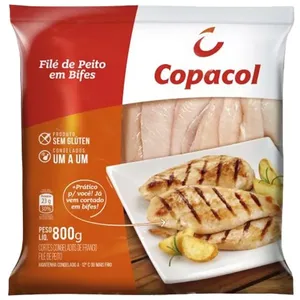 Filé de Peito Copacol Frango em Bifes Congelado IQF 800g
