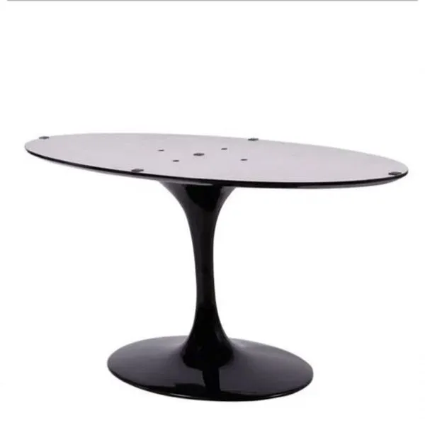 Base De Mesa De Jantar 160X90 Até 244X122Cm Preto Preto