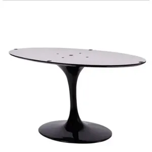 Base De Mesa De Jantar 160X90 Até 244X122Cm Preto Preto