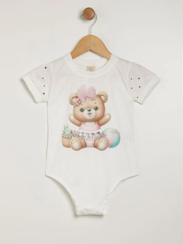 Body Infantil Para Menina - OFF WHITE 2