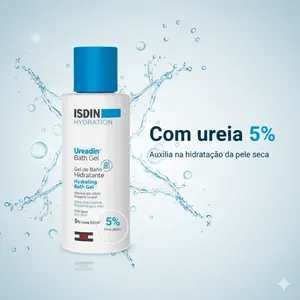 Isdin Ureadin Bath Gel 100ml – Sabonete Líquido Syndet com 5% Ureia para Limpeza Corporal Sem Sabão