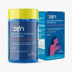 Suplemento Alimentar Tzen Feno Grego e Boro 60 Cápsulas