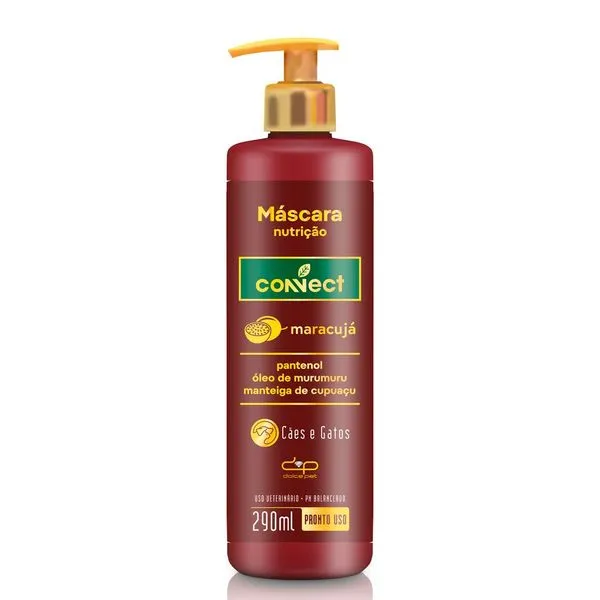 Máscara Condicionante Para Cães E Gatos Connect Maracujá 290ml (MP)