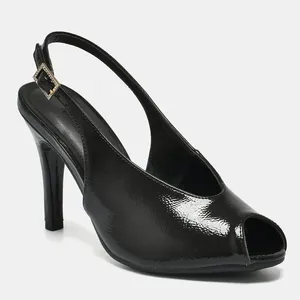 Sapato Peep Toe Preto 310-004-01 34