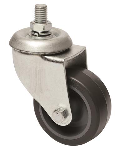 Rodízio Giratório Fixação Espiga de Resina Termoplástica Colson Rodízio Giratório Fixação Espiga Roda 3" de Resina Termoplástica