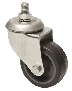 Rodízio Giratório Fixação Espiga de Resina Termoplástica Colson Rodízio Giratório Fixação Espiga Roda 3" de Resina Termoplástica