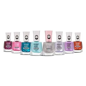 Kit Esmalte Risqué Coleção Diamond Gel Cybercolors - 8 Cores