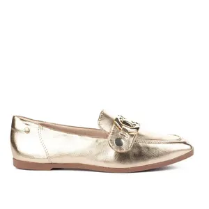 Sapato Tanara Loafer Metalizado 34