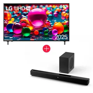 Smart TV 50" LG Ultra HD AI 4K 2025 50UA8550 + Soundbar Get 2.1 240W RMS Bluetooth USB HDMI Preto